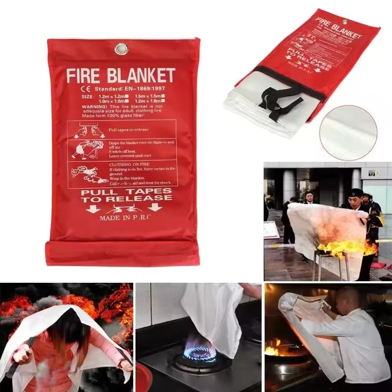1mx1m Fire Blanket Emergency E - Fire Blanket Kitchen ulasan dan harga