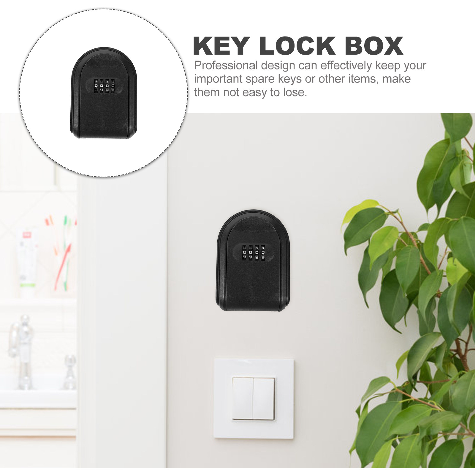 Outdoor Key Lock Box Wall Moun - Lockbox Key Secure ulasan dan harga