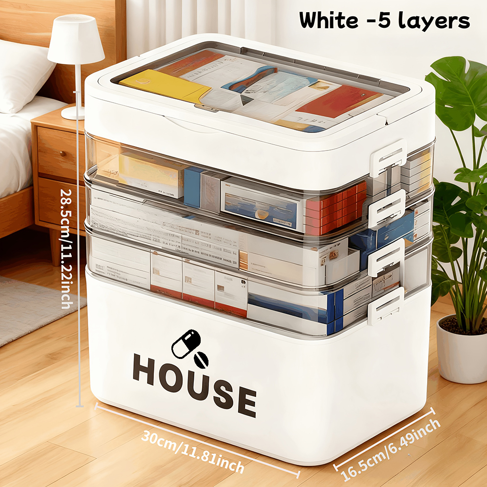 Large Capacity Multi Layer Tra - Medicine Cabinet Lock ulasan dan harga