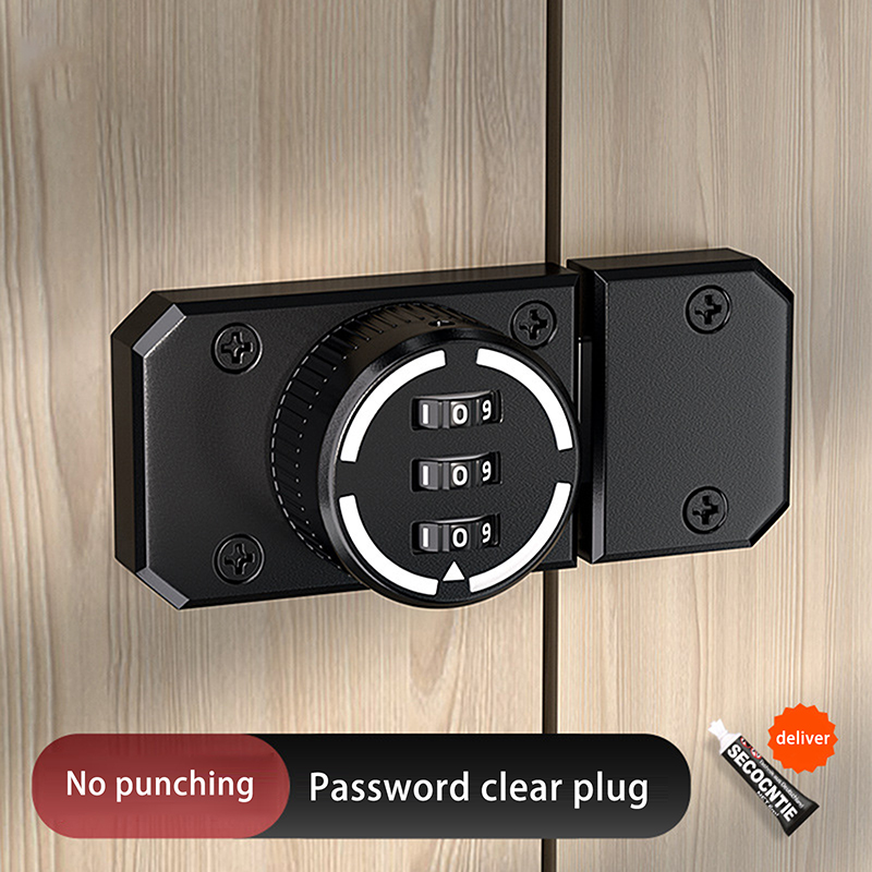 1 Set No-Punch Combination Doo - Medicine Cabinet Lock ulasan dan harga