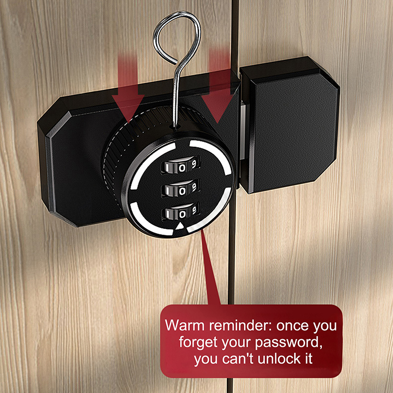 1 Set No-Punch Combination Doo - Medicine Cabinet Lock ulasan dan harga