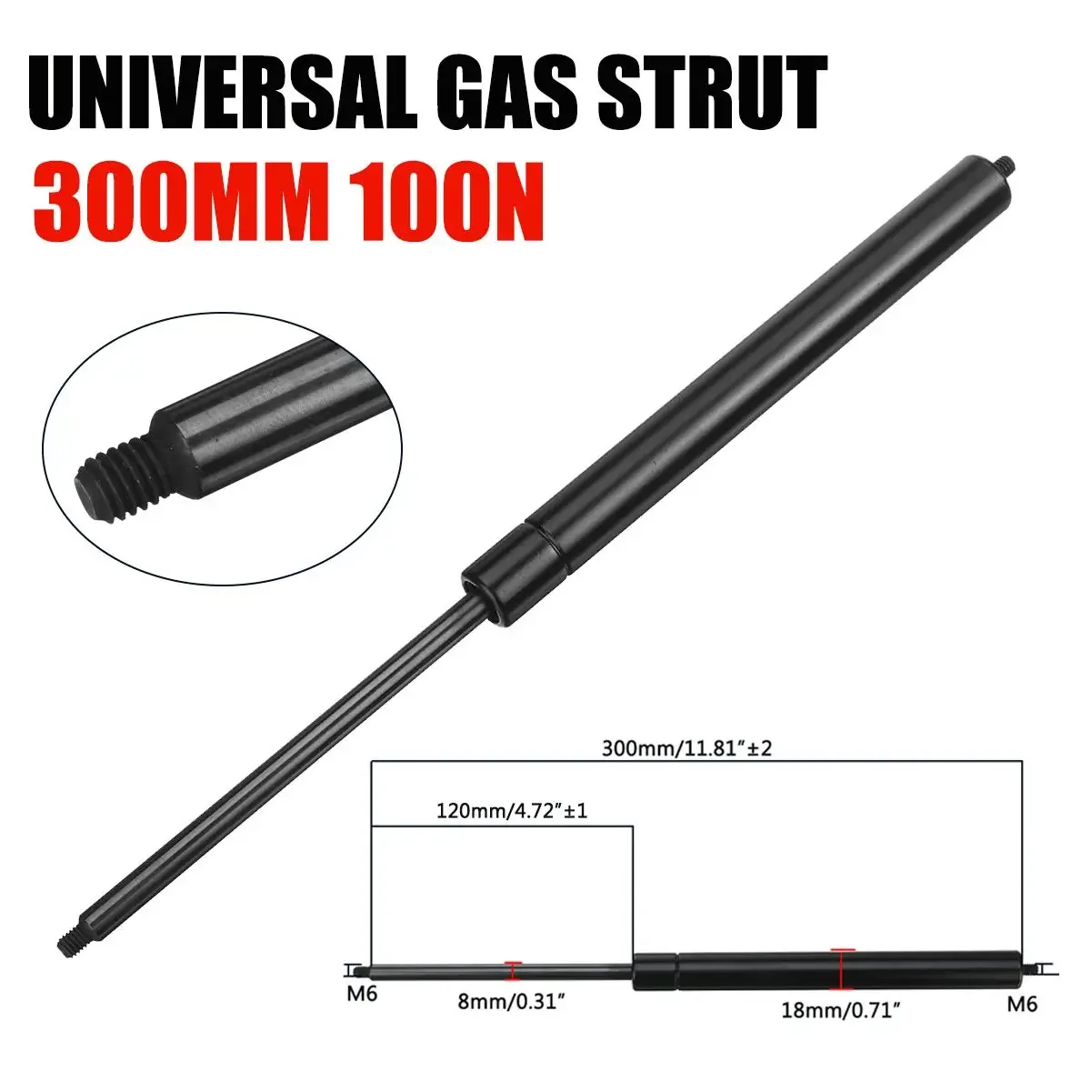2pcs 200-500mm 100N 8mm Car Ga - Window Lock Bar ulasan dan harga