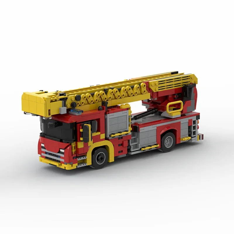 1079PCS MOC London Fire Brigad - Fire Escape Ladder ulasan dan harga