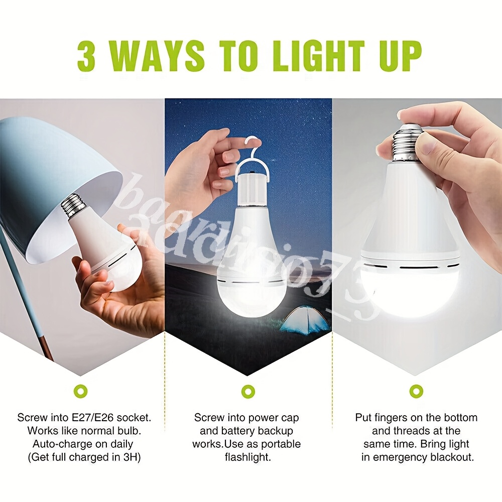 Emergency Light Bulb for Power - Power Outage Light ulasan dan harga
