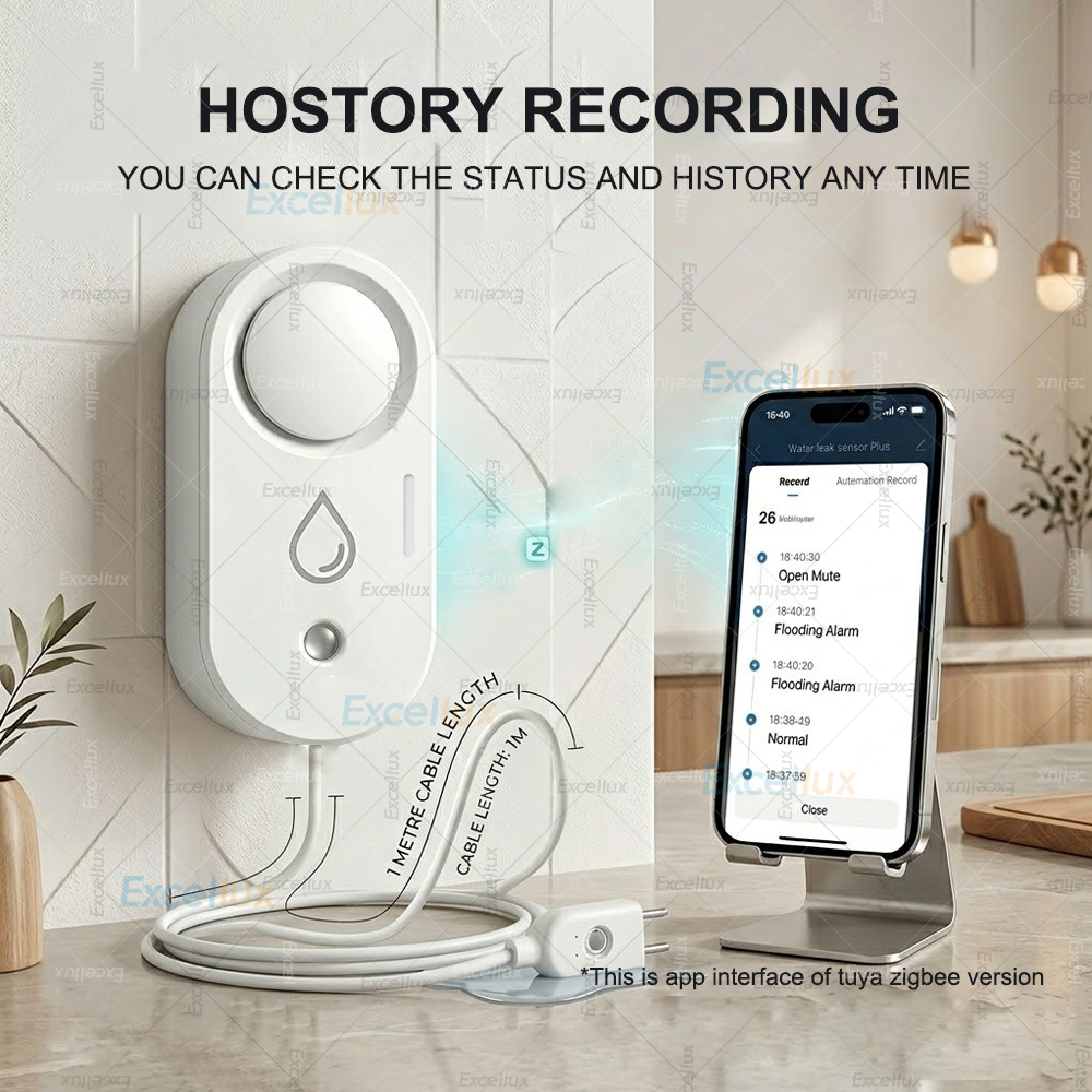 Smart Water Leak Sensor ZigBee - Water Alarm Sensor ulasan dan harga