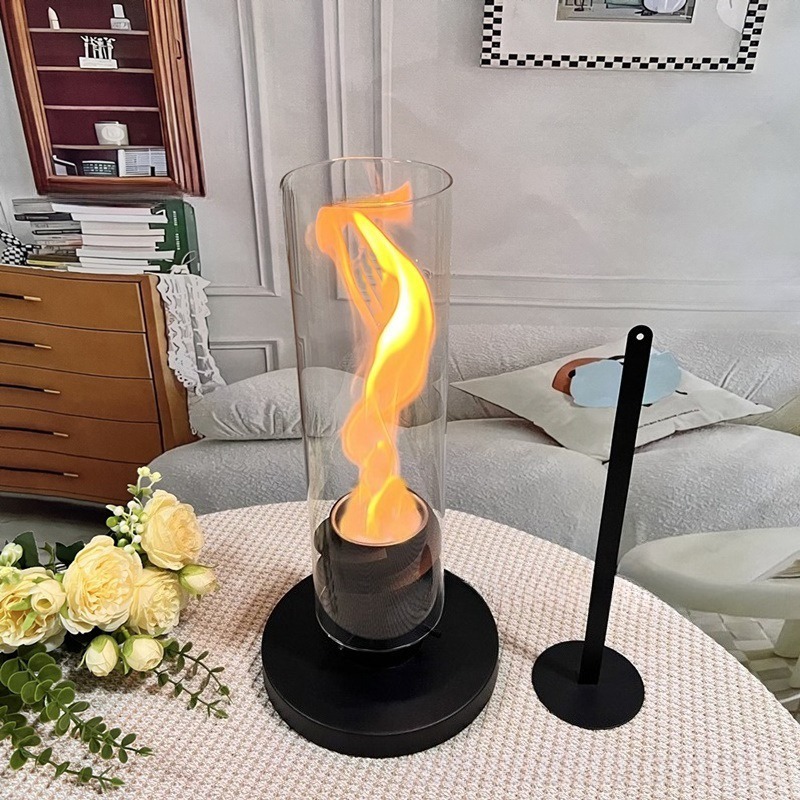 Long Flame Tabletop Bio Firepl - Fire Escape Ladder ulasan dan harga