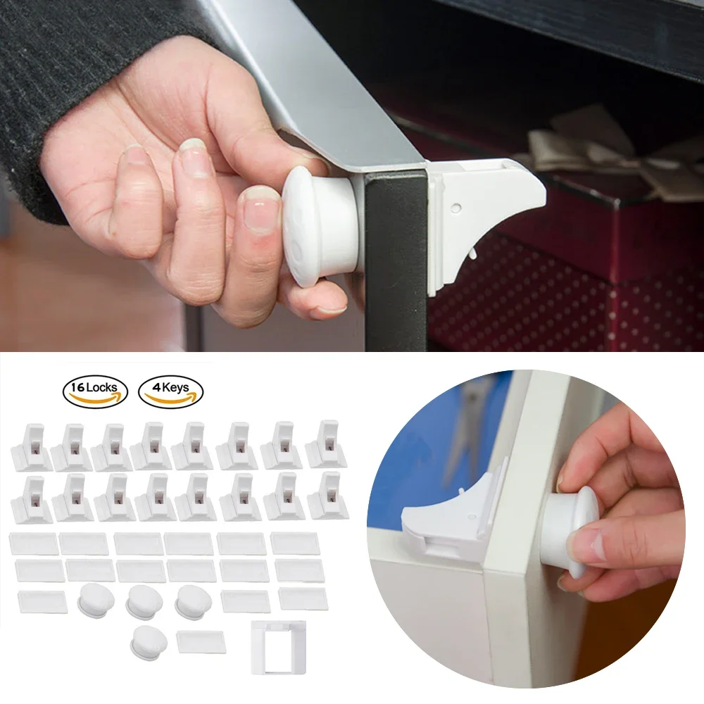 Baby Safety Lock Invisible Loc - Medicine Cabinet Lock ulasan dan harga